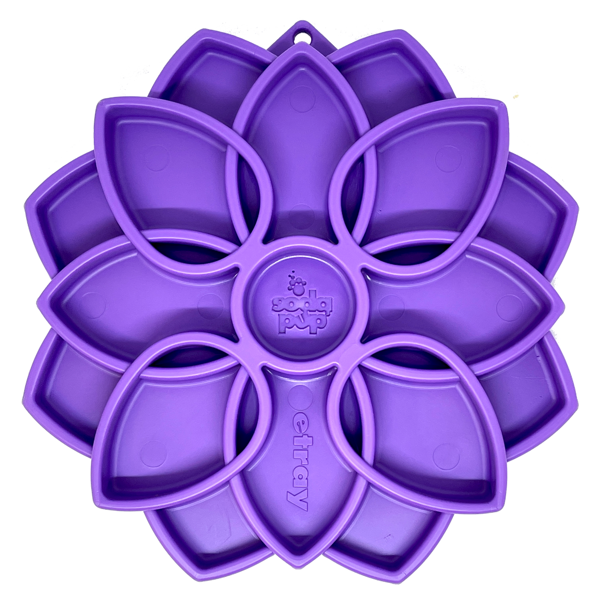 Mandala eTray Shallow Slow Feeder Dog Bowl for Enrichment | USA Made